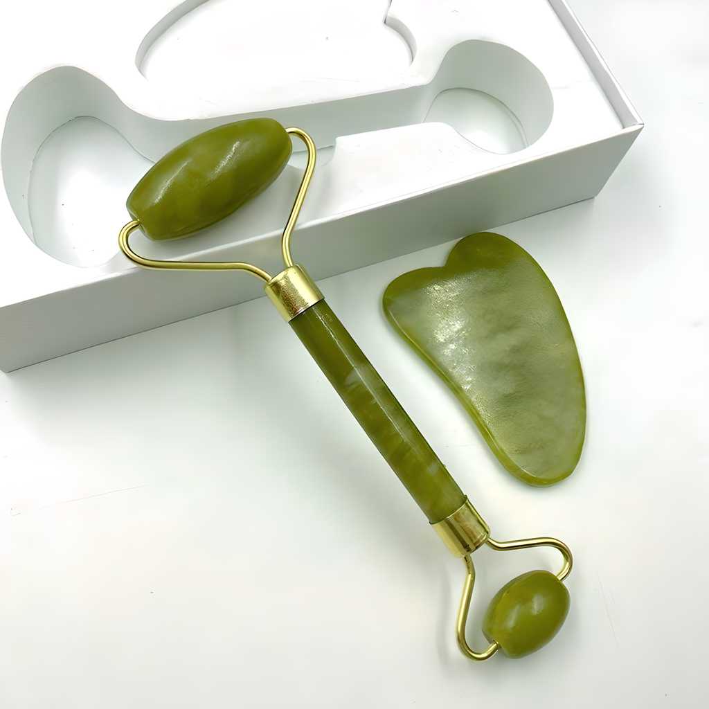 Natural Massage Jade Stone Face & Body Roller