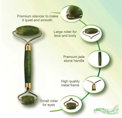 Natural Massage Jade Stone Face & Body Roller