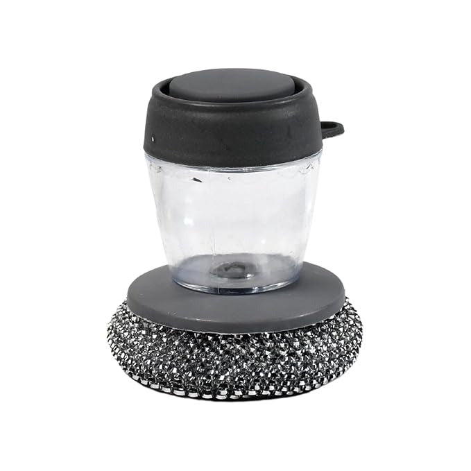 Soap Dispensing Dish Brush (Pack of 2): Palm Brush, Kitchen Cleaning