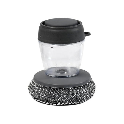 Soap Dispensing Dish Brush (Pack of 2): Palm Brush, Kitchen Cleaning